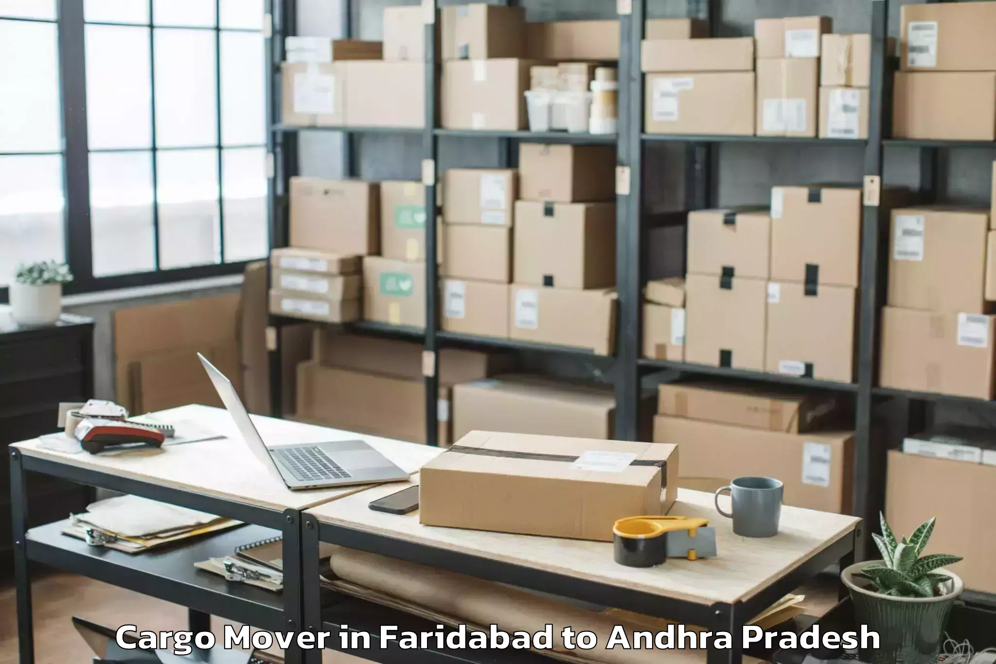 Top Faridabad to Draksharamam Cargo Mover Available